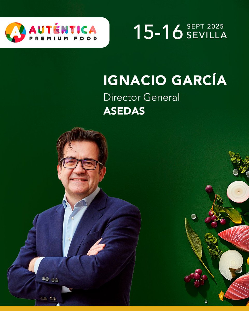 🎤 Confirmamos a Ignacio García, Director General de <a href="/ASEDAS_ORG/">ASEDAS Supermercados</a> , como speaker en #AuténticaPremiumFood.

🎟️ Entradas aquí:
 autenticapremium.com/visitar/ticket…

#Retail #EventosFood #Gastronomía #Horeca #ASEDAS #IgnacioGarcía #GranDistribución