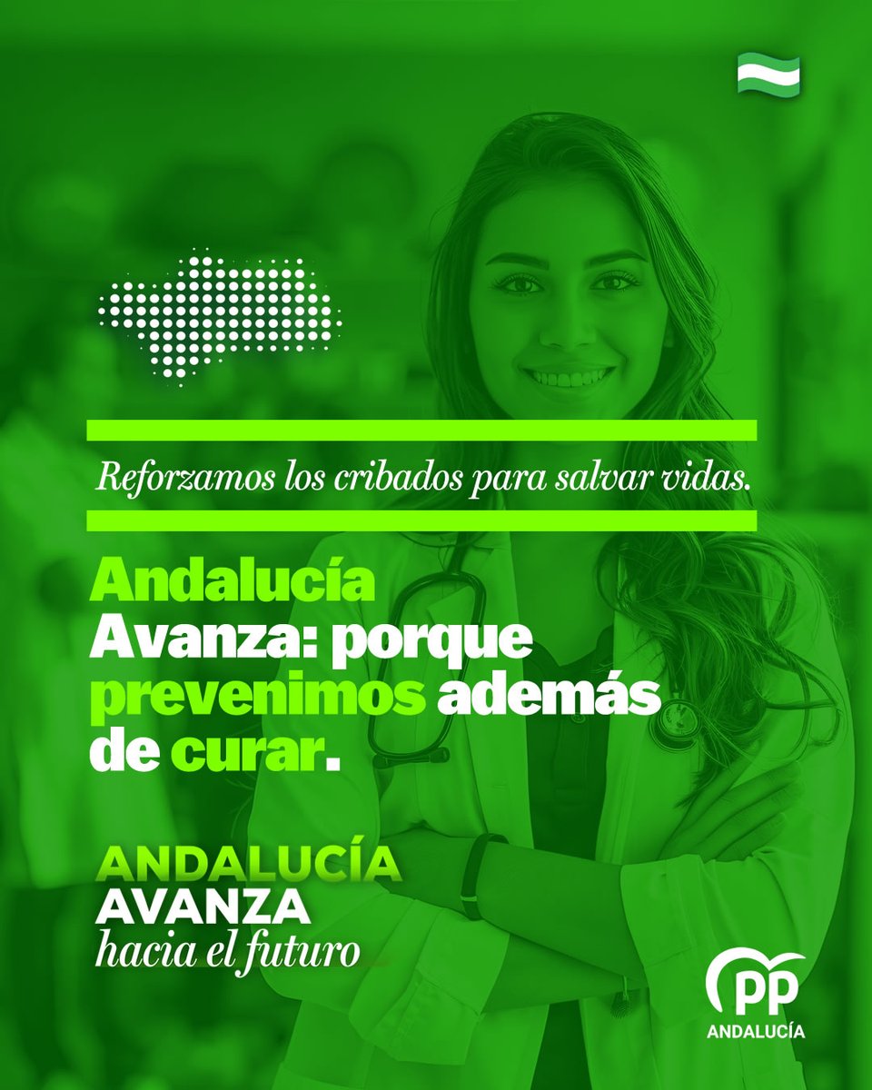🎗️ La mejor sanidad no solo cura. También previene.
En Andalucía hemos reforzado los programas de cribado del cáncer para detectar antes, tratar mejor y salvar más vidas.
Abrimos hilo 👇

#AndalucíaAvanza #PrevenciónSalud