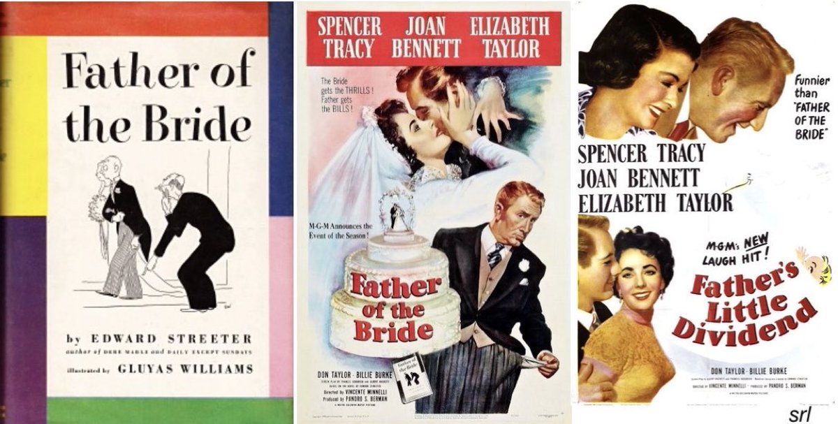 SaveRedlandLibr's tweet photo. 12:15pm TODAY on @TalkingPicsTV
The 1951 #Comedy film🎥 “Father’s Little Dividend” directed by #VincenteMinnelli & written by #AlbertHackett + #FrancesGoodrich
Based on #EdwardStreeter’s 1949 novel📖 “Father of the Bride” & 1950 🎥
🌟#SpencerTracy #JoanBennett #ElizabethTaylor https://t.co/TAGCRnZkka