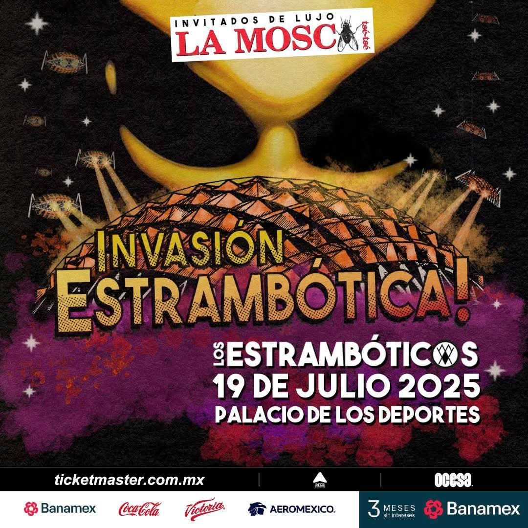 roykhamus's tweet image. 🚨 ¡La fiesta ska más grande del año está por comenzar! 🚨 🎺 Los Estrambóticos harán vibrar el Palacio de los Deportes el 19 de junio con su energía única.  
🎟️ Boletos en Ticketmaster – ¡Corre por los tuyos antes de que se agoten!    

#LosEstrambóticos #CompraYa #SkaEnVivo