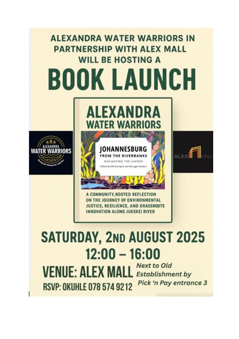Join us for the exciting launch of "Johannesburg from the Riverbanks." Don't forget to RSVP! #BookLaunch #HSRCza