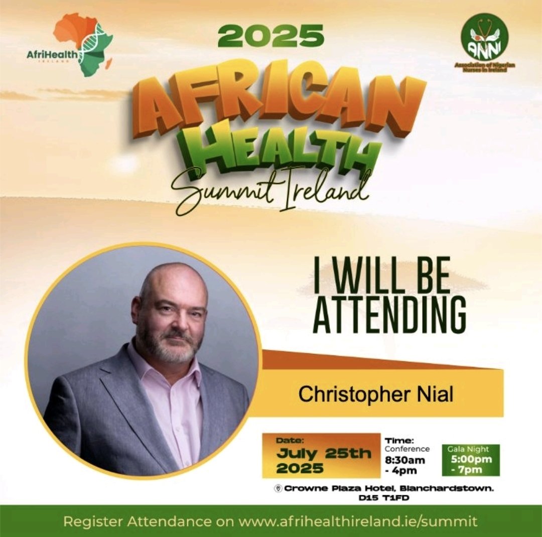I will be attending the African Health Summit next week! If you are going to be there, let's connect.
#AHSI2025 #Africanhealthsummitireland