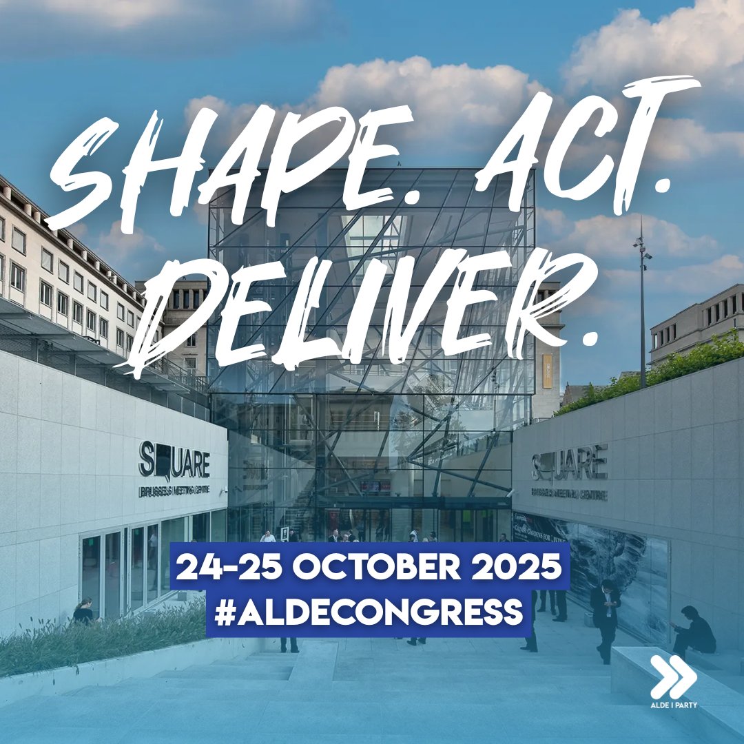 ALDEParty's tweet image. 🚨 100 DAYS TO GO 🚨
ALDE Party Congress 2025 is coming to Brussels.
The world is shifting. Democracy is under pressure.
It’s time for Europe to lead - and for liberals to Shape. Act. Deliver.
Can liberalism make Europe the world’s next superpower?
We say yes. And in Brussels,…