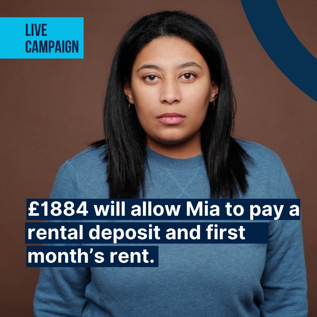 After months of sofa surfing, Mia has found a suitable property. However, the deposit and first month’s rent are beyond her means. With our support, Mia can move in without having to sacrifice essentials for her and her child. 

Donate to Mia here: app.greaterchange.co.uk/give/