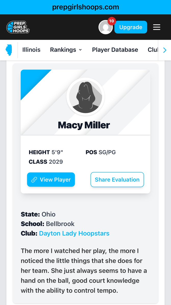 Thanks to <a href="/PGH_Ohio/">Prep Girls Hoops Ohio</a> <a href="/PrepGirlsHoops/">Prep Girls Hoops 🏀</a> for such kind words in my write up. My team and I had a pretty good weekend at  <a href="/USJN/">USJN</a> March to Dayton going 4-2 but loosing in sudden death and to a team a grade above us! Can’t wait for upcoming and to expand my skills even further! <a href="/dlh2029/">DLH2029</a>