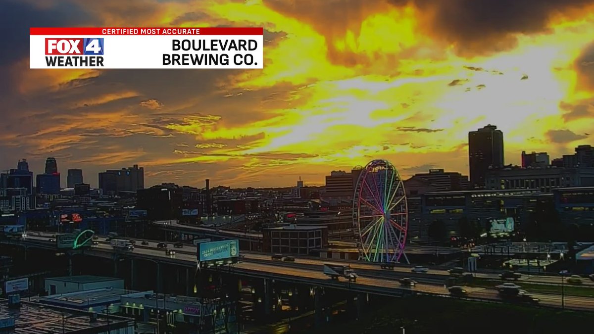 Beautiful sunrise this morning! #fox4kc