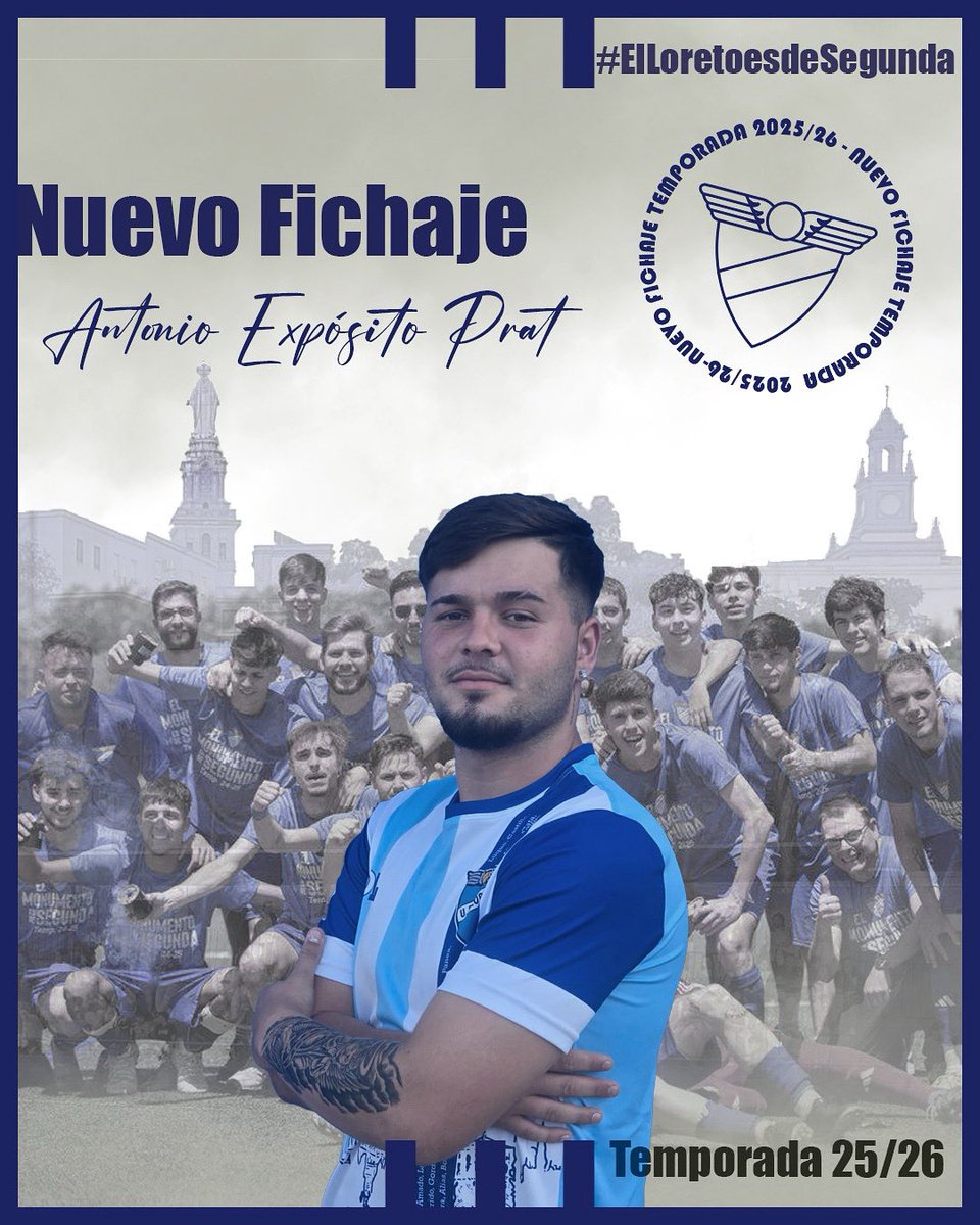 📢📢 Nuestro primer fichaje de la temporada

🔵Antonio Expósito Prat.

Jugador con buen trato de balón y una capacidad defensiva alta, será un refuerzo de nivel en nuestro medio campo. Agresividad, casta y coraje aportará Antonio a nuestro sénior.

¡Bienvenido de nuevo! 💙🤍