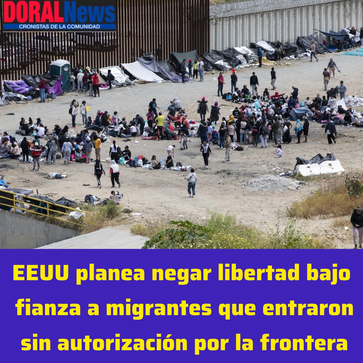 EEUU planea negar libertad bajo fianza a migrantes que entraron sin autorización por la frontera
instagram.com/p/DMKpBvHOUrn/…