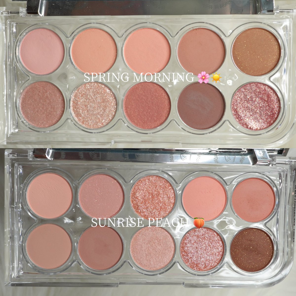 Lummirの7AM 01 SPRING MORNINGと7AM 06 SUNRISE PEACHを比較してみた