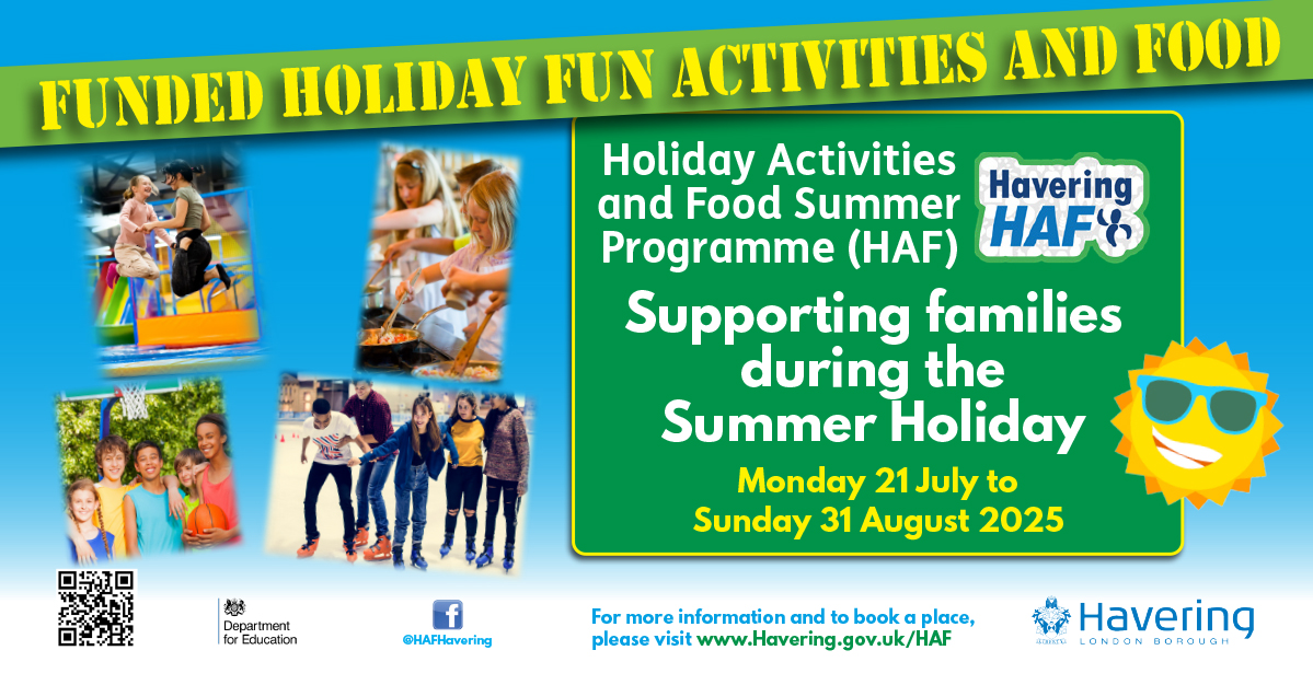 The school holidays are on their way and families on lower incomes can take advantage of the Holiday Activities and Food Summer programme. A range of events are due to start from 21 July until 31 August. Find out more and how to apply.  orlo.uk/1laP9