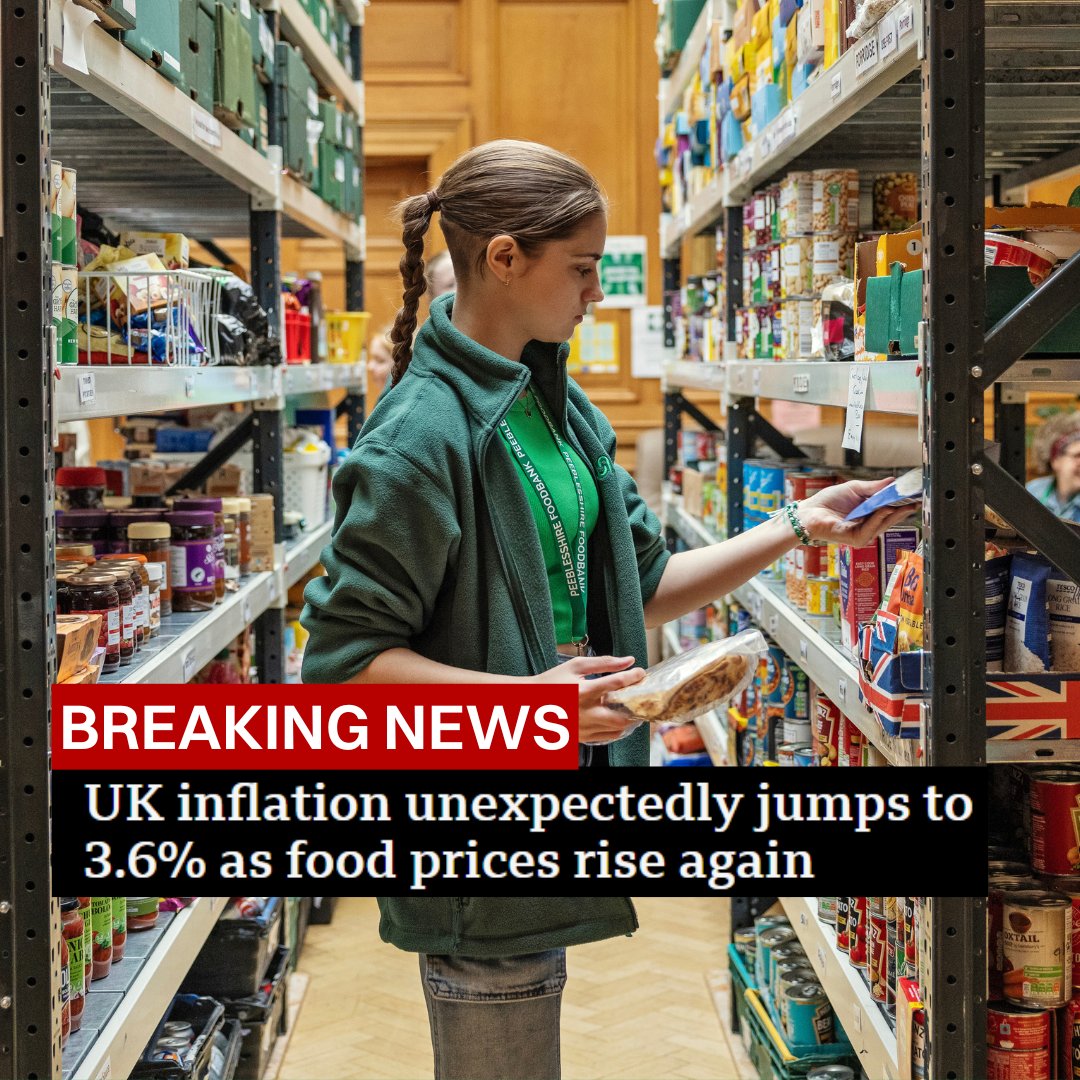 TrussellUK's tweet image. ❗ Millions are already facing hunger and hardship.
Rising food prices will only add more pressure to families who are struggling to put food on the table.
This isn't right. Everyone should be able to afford the essentials they need to survive and live with dignity 💚
