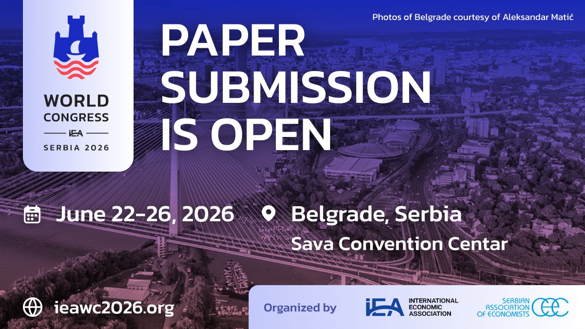 Twenty-first World Congress of the IEA

Paper submission is open! 

Details here: ieawc2026.org/submission/