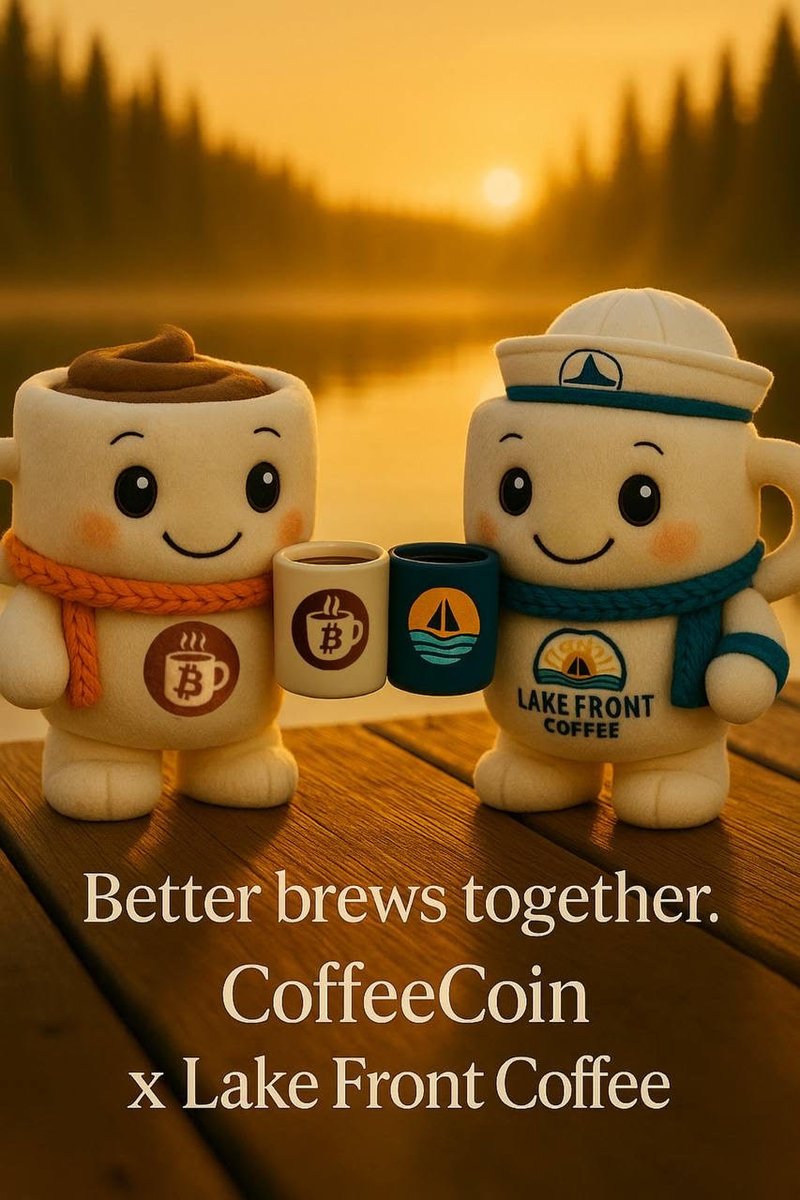 Built on #Solana, #coffeecoin is fast, bold, and ready to scale. Staking and exchange listings are on the horizon, plus partnerships with <a href="/LakeFrontCoffee/">LakeFront Coffee</a>
and <a href="/CafeDegen/">Cafe Degen</a>
bring real-world perks. This is more than a token—it’s a movement!