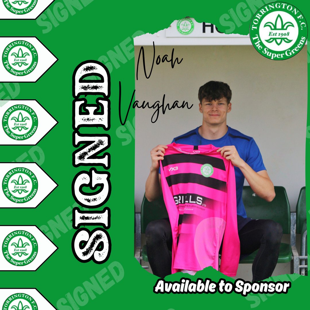 SIGNED

6ft 4in, with reflexes that defy his size, we are delighted to get Noah Vaughan tied down as our new No 1

It's a big season ahead for Noah, so let's get behind our new pair of safe hands

Noah is available to be sponsored,
 email: ag@torringtonafc.co.uk

#Supergreens