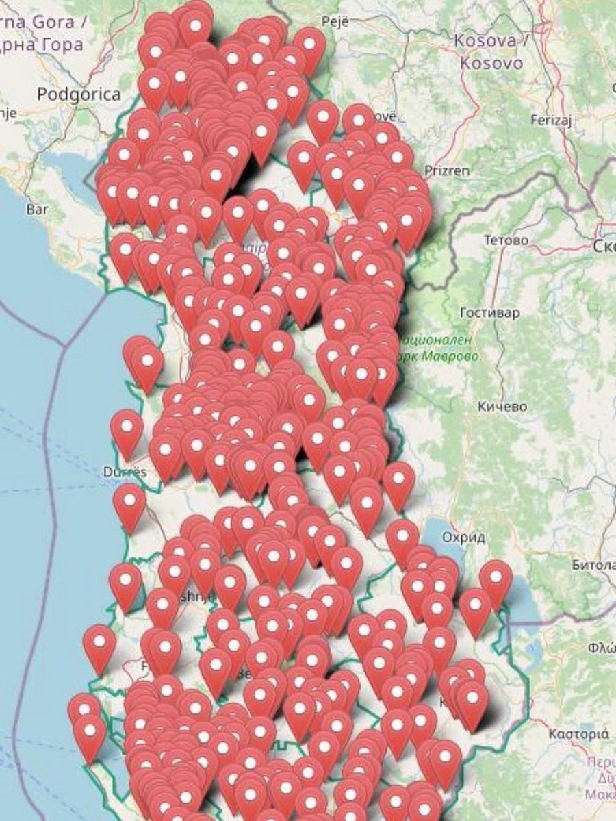 BGonxhja's tweet image. 🔴❤️ Kjo është një hartë frymëzuese e aplikimeve për Paketën e Maleve, ku në vetëm 5 ditë numërohen 787 aplikantë🇦🇱😍🇪🇺☀️🤝⛰️
sqdne.e-albania.info/MountainPackag…