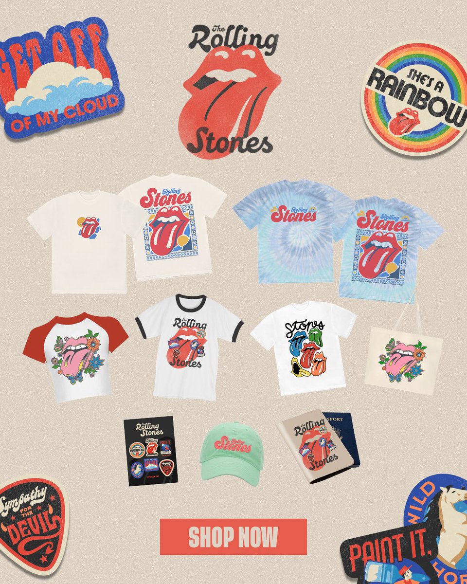 RollingStones's tweet image. Vintage vibes and classic cuts…
The new Rolling Stones Summer Collection is here! Take a look at therollingstonesshop.com