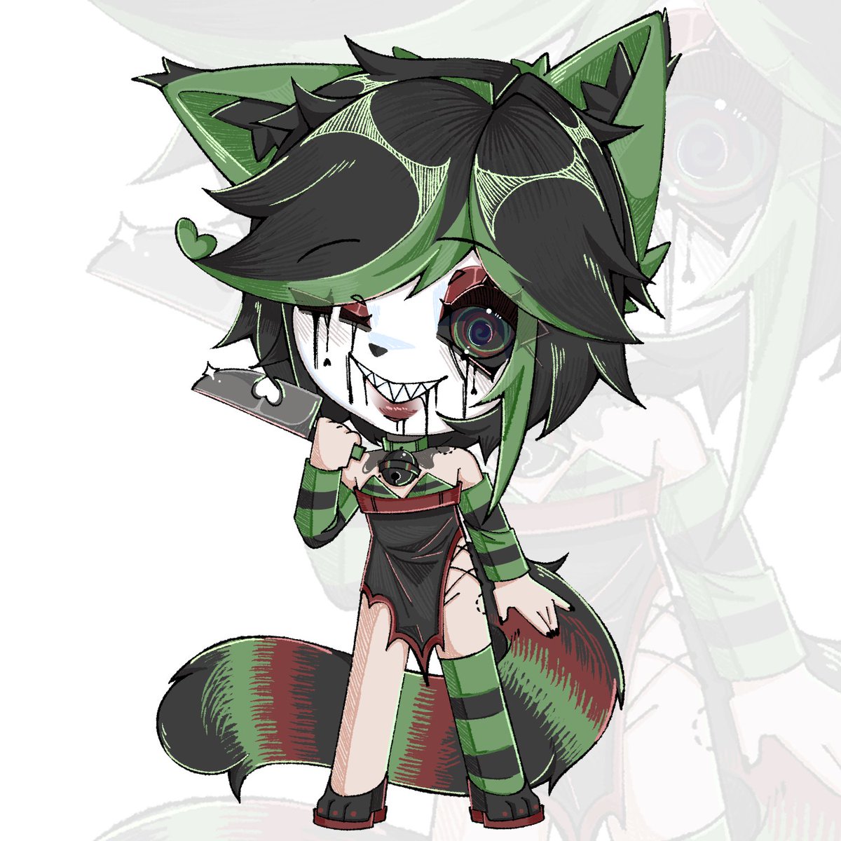 Ploomfii's tweet image. Comms for @Moth_Ena 💚🖤