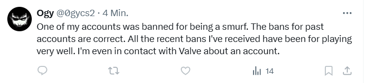 kallonym's tweet photo. @FACEIT_Darwin @FACEIT_Darwin 
okay, you can stop your investigation hes just playing very well ;) https://t.co/S2P1AMVnuA