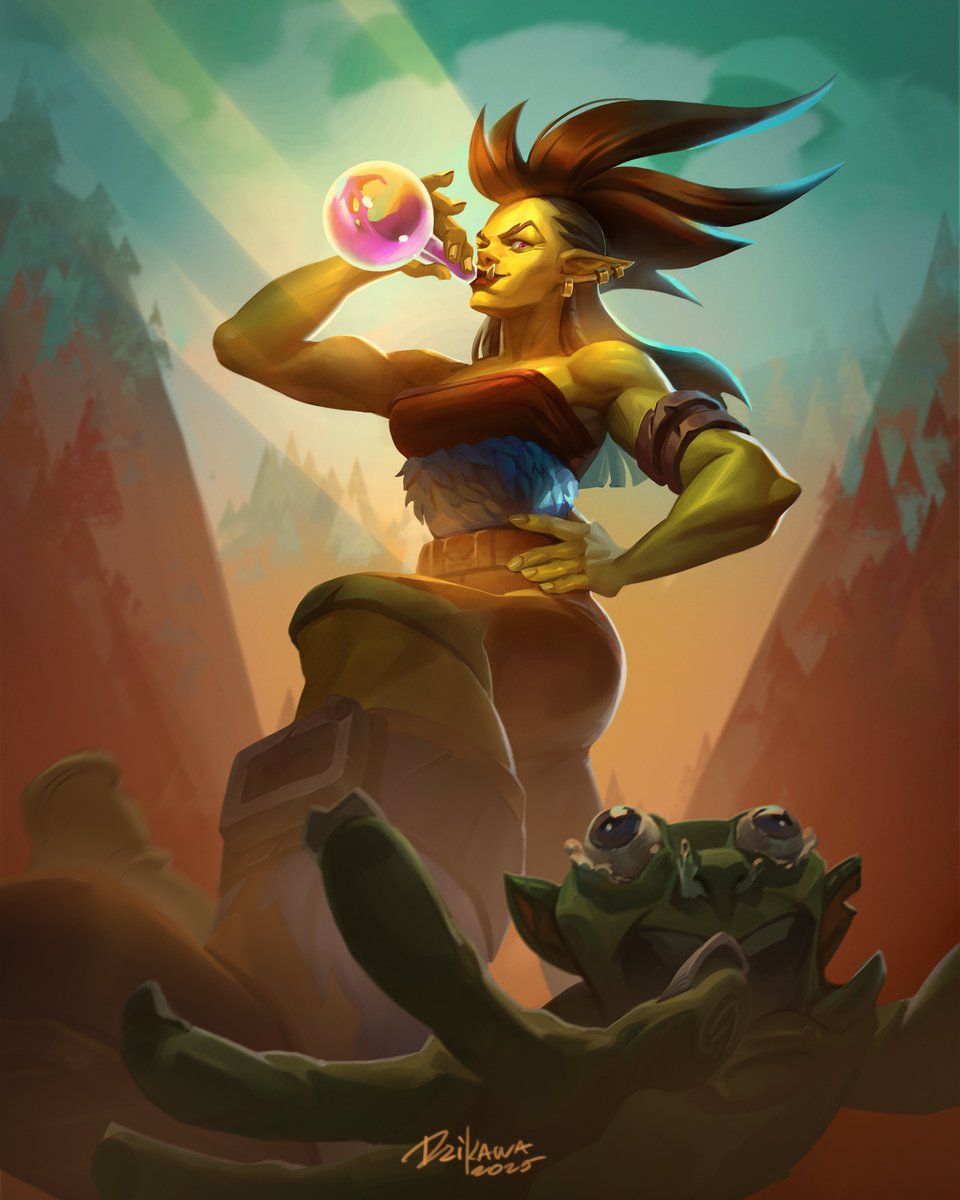 Dzikawa's tweet photo. Hey friends! :3 I'm excited to share my latest project from the @lunaracademy_co Workshop: Card Illustration with Alexandre Leoni
This is my Rokara Hearthstone Card homework piece :3 #digital #hearthstone #art #study #blizzard #digitalart #artist #artwork #cardillustration https://t.co/s1s99MRFiu