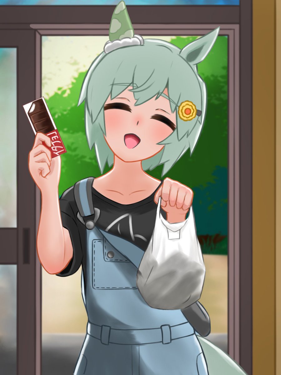 lw4s1's tweet image. アイス買ってきたんで一緒に食べましょ♪

 #セイウンスカイ