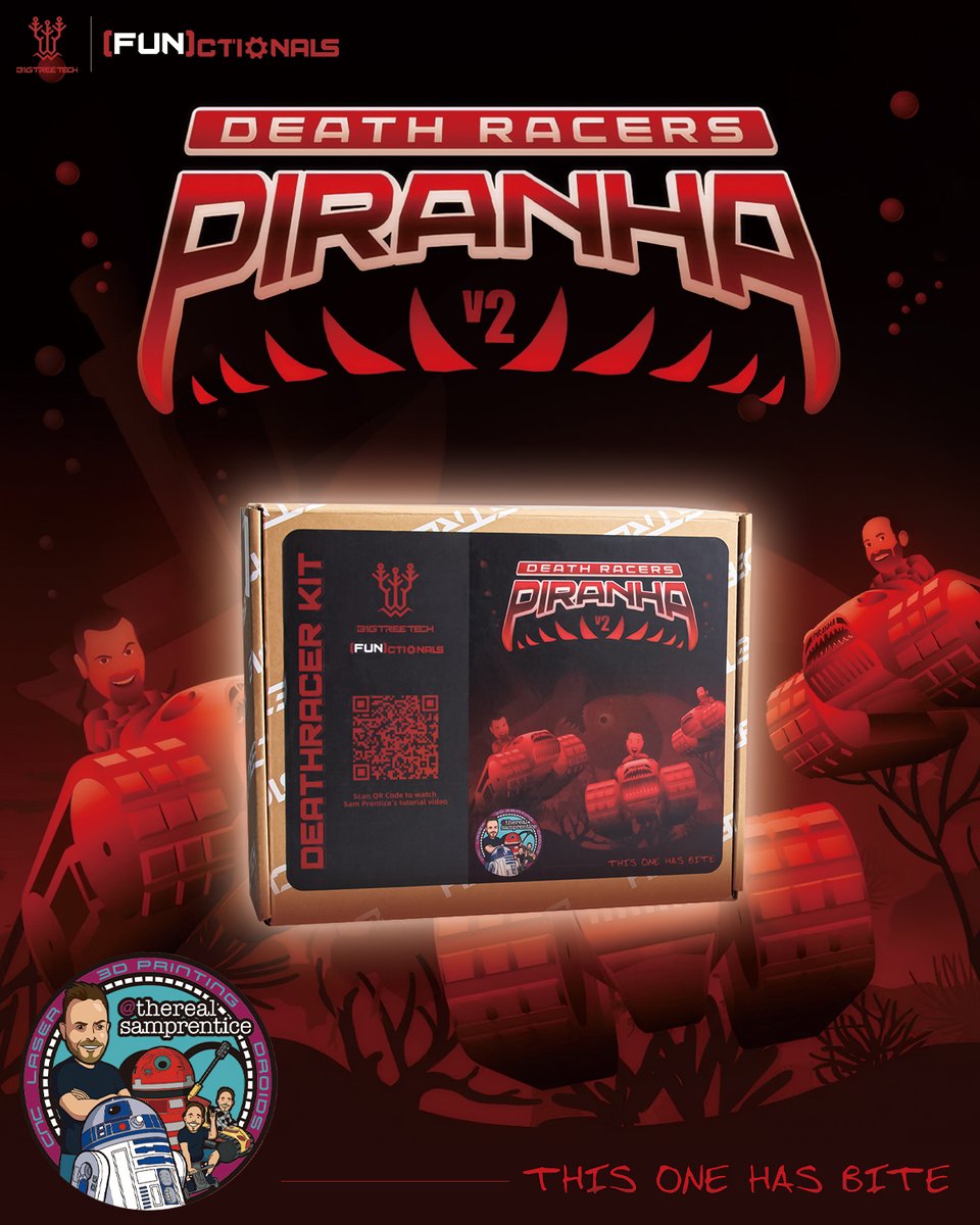 BigTreeTech's tweet image. 🔥 Upgrade Your Battle Bot with DeathRacer 2.0! 🔥

Sam Prentice just leveled up the battle bot game! DeathRacer Kit 2.0 is here — same iconic design, with a more refined build experience. Check out the upgrade video before your opponents do! 👇

🎥 Update Video:…