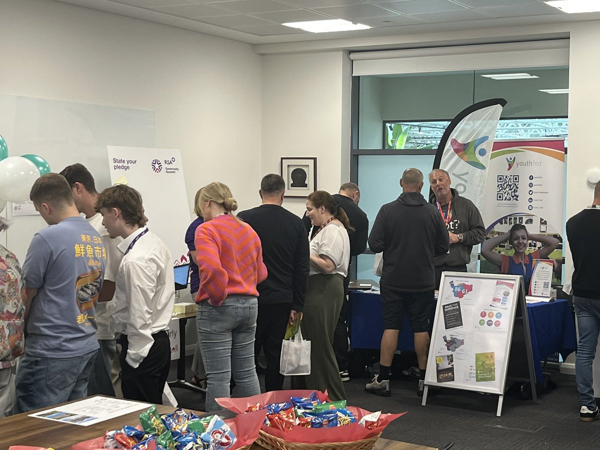 In Liverpool at a cracking event being held by <a href="/rsa/">rsa</a>. They are encouraging their staff to find out more about their local community and encouraging them to get involved👍<a href="/YouthFederation/">Youth Fed</a>