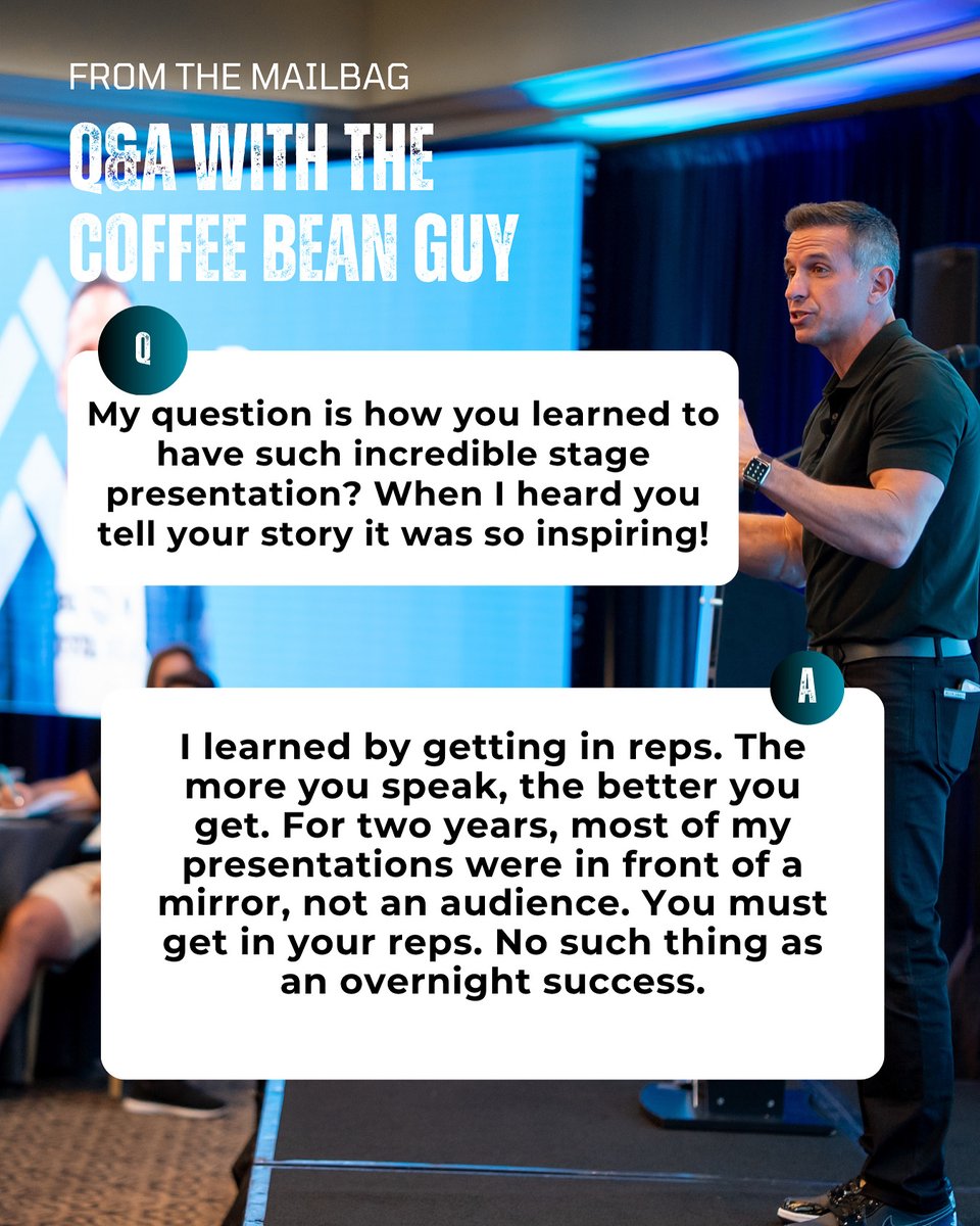 damonwest7's tweet image. Damon’s Mailbag ✉️ My question is how you learned to have such incredible stage presentation? When I heard you tell your story it was so inspiring!?

#BeACoffeeBean #motivation #KeynoteSpeaker
