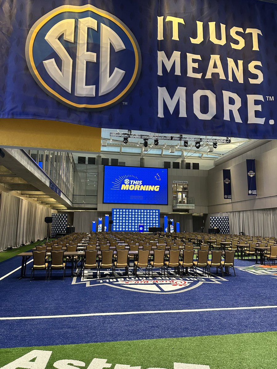 PeterBurnsESPN's tweet image. #SECThisMorning is LIVE on @SECNetwork & @SIRIUSXM
Day 3 of SEC Media Days