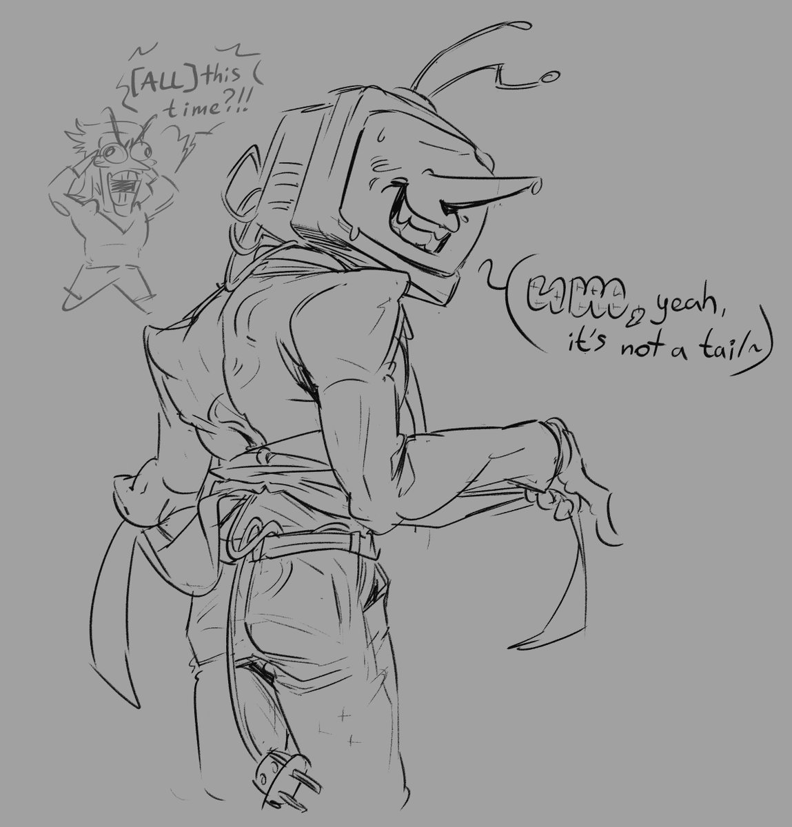 rokki_maniac's tweet image. my little headcanon on the “tail”. lmao.
#tennaDeltarune #Tenna #spamtenna #spamton