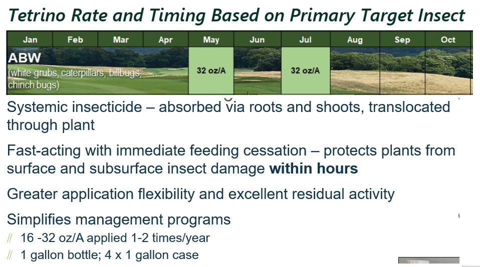 Brian Giblin (@giblin_brian) on Twitter photo Next Round for ABW? Tetrino stops the feeding and damage within hours. Long term larvae control after,GameChanger. <a href="/EnvuGolfUS/">Envu Golf US</a> Next Round for ABW? Tetrino stops the feeding and damage within hours. Long term larvae control after,GameChanger. <a href="/EnvuGolfUS/">Envu Golf US</a>