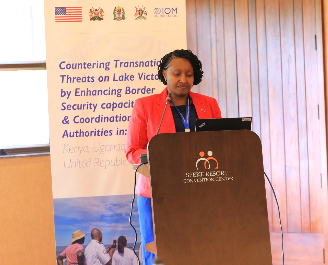 IOM_Uganda's tweet image. Chaired by @GovUganda, the 5th #RWG 馃嚭馃嚞 馃嚢馃嚜 馃嚬馃嚳 participants will deliberate on maritime security threats affecting Lake Victoria and propose collaborative initiatives to counter such challenges.@StateINL