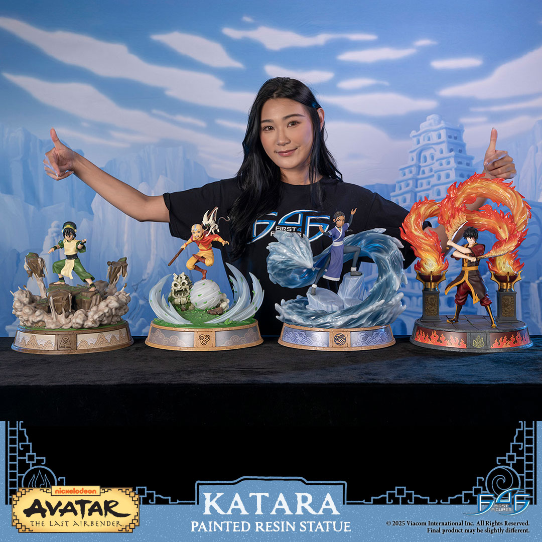 First4Figures's tweet image. KATARA PRE-ORDERS OPEN TOMORROW!
Team Avatar has arrived! Check out our Katara statue, displayed alongside Toph, Aang, and Zuko! Are you ready to pre-order tomorrow?
Sign up here (first4figures.com/products/avata… and get $10 off once pre-orders are open!
Secure our other Avatar: The…