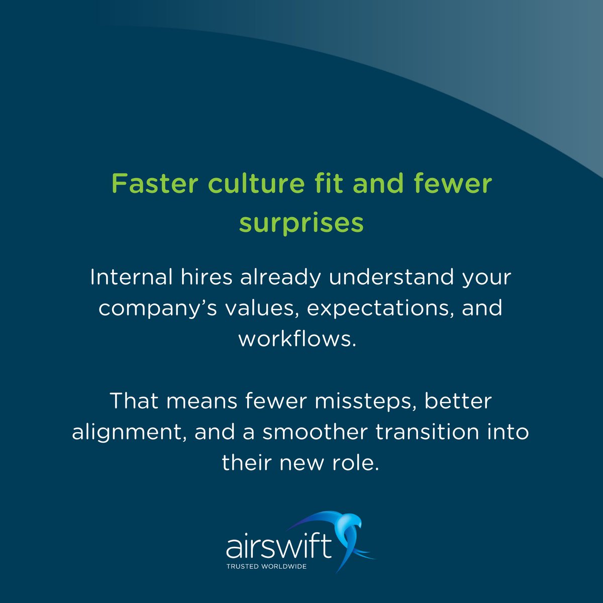 weareairswift's tweet image. Promoting someone from within can save time, cut costs, and boost team morale. But is internal hiring always the best move?

We break down the pros (and cons) of internal recruitment in our latest blog: hubs.ly/Q03x0SkK0

#InternalRecruitment #TalentStrategy #WeAreAirswift