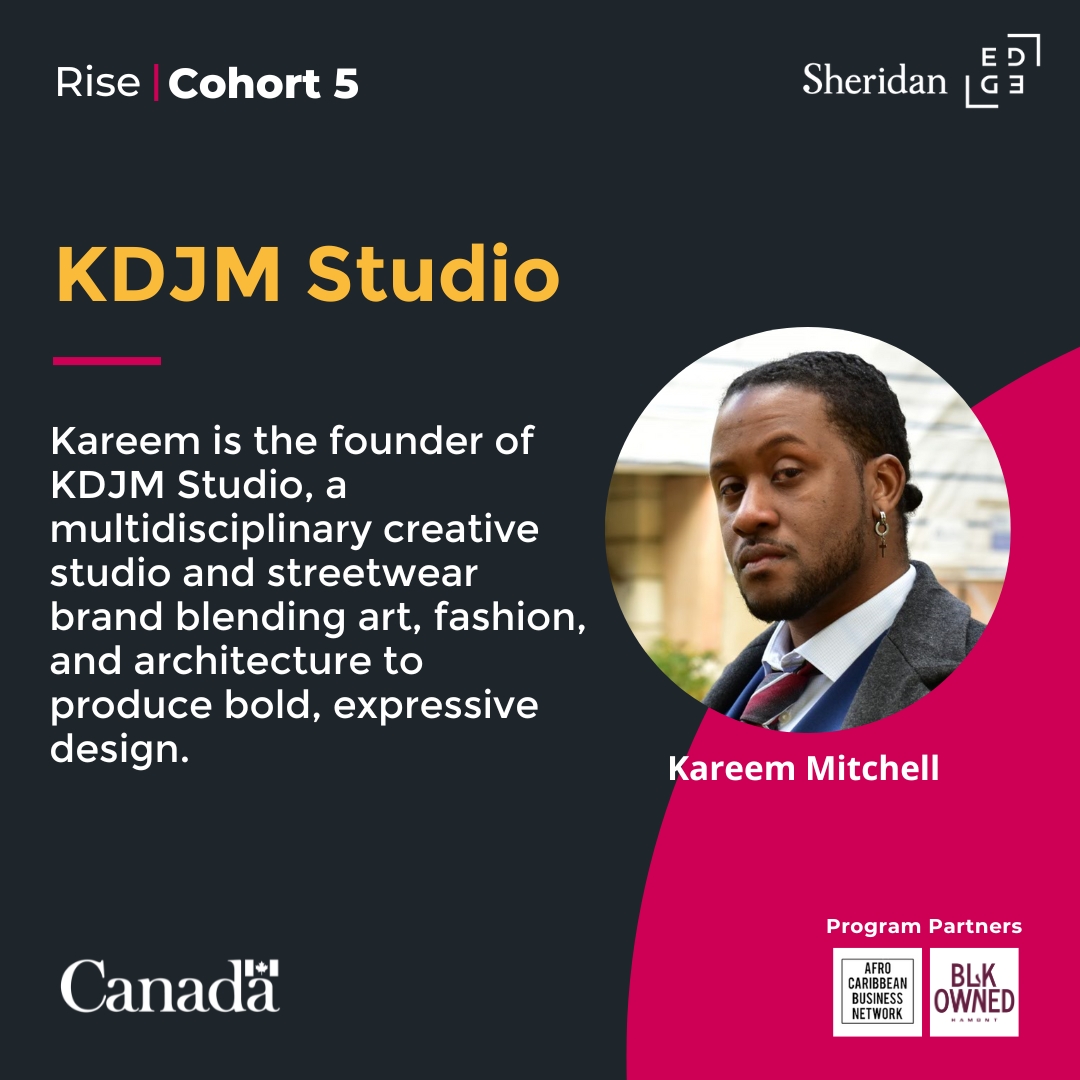 EDGE (@edge_sheridan) on Twitter photo Introducing Kareem Mitchell, founder of KDJM Studio—a streetwear brand turning fashion into wearable art while celebrating Black creativity.
Read more about Rise Cohort 5 members: lnkd.in/g9ry6zAa
<a href="/FedDevOntario/">FedDev Ontario</a> Introducing Kareem Mitchell, founder of KDJM Studio—a streetwear brand turning fashion into wearable art while celebrating Black creativity.
Read more about Rise Cohort 5 members: lnkd.in/g9ry6zAa
<a href="/FedDevOntario/">FedDev Ontario</a>