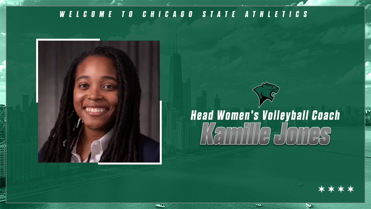 ChiStateCougars's tweet image. Help us welcome the new head women’s volleyball coach Kamille Jones to Chicago State!
Welcome to the Cougar Family