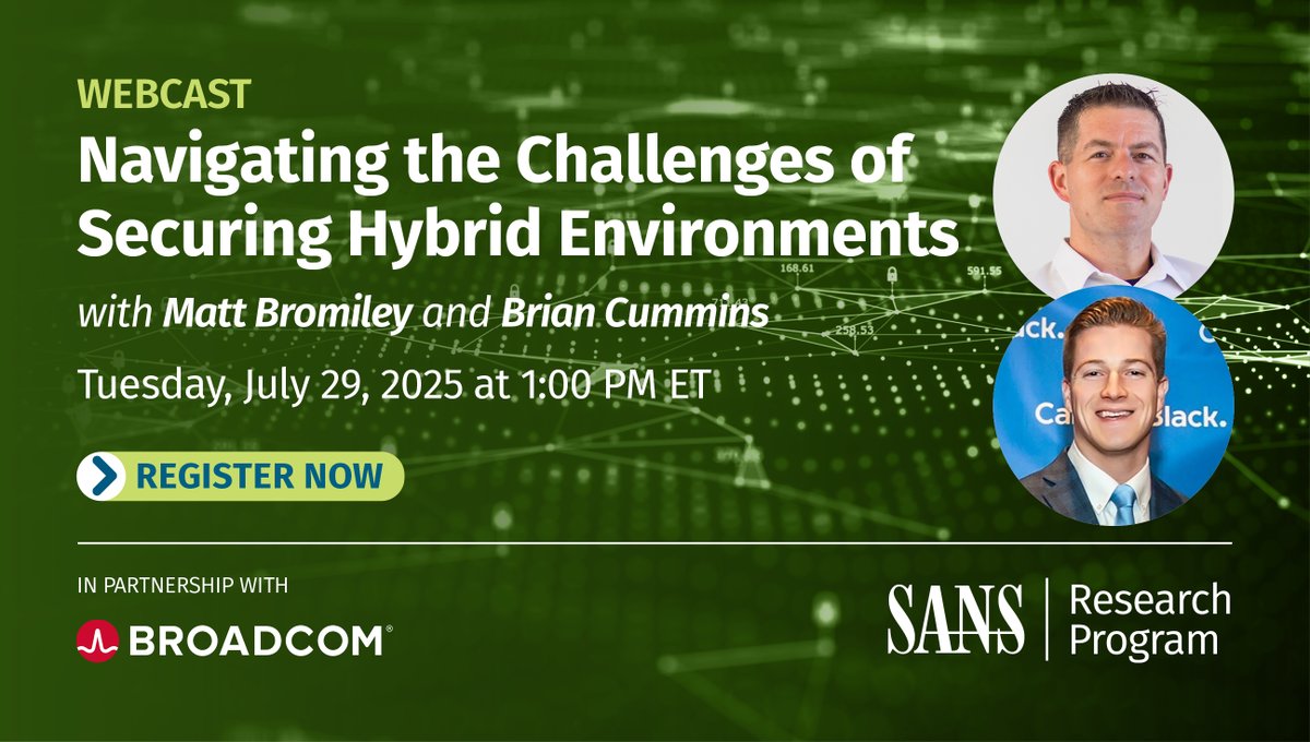 SANSCloudSec's tweet image. 📊 78% of orgs operate in hybrid or multi-cloud environments, but visibility gaps and inconsistent policies leave many exposed.
In this webcast, you’ll discover how to build smarter, stronger security across your hybrid systems.
📅 Register now: sans.org/u/1BRi