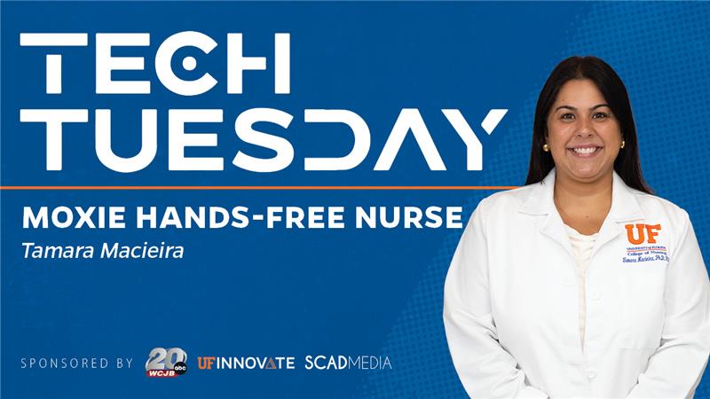 UFInnovate's tweet image. This #TechTuesday, we’re highlighting Moxie Hands-Free Nurse.
Created by a team of innovators, including researchers at the @uflorida College of Nursing, Moxie is an AI-supported platform developed to help nurses with documentation.
🔗: youtu.be/PWII3RwekWE