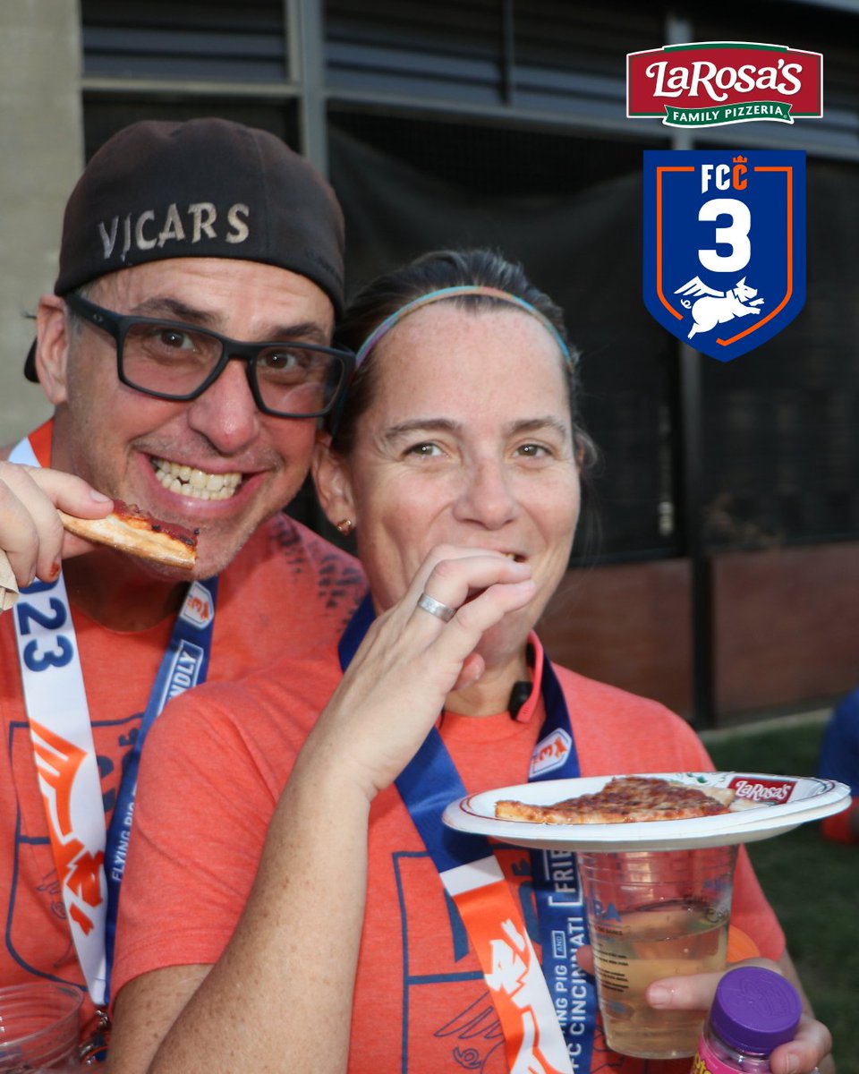 Run a race, support good causes, eat LaRosa's! 🍕 We're super excited to pass out free slices this year at FCC3, a 3-mile run/walk benefiting the FC Cincinnati Foundation 🦁 and Flying Pig charities 🐷! It's Saturday, August 9 at 8:00 AM. Register at the link in the bio.