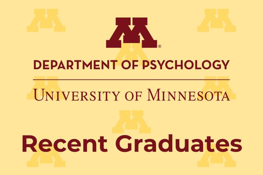 UMNPsych's tweet image. Congratulations to the May 2025 PhD Graduates! Your dedication and efforts have led you to this incredible milestone. Here&apos;s to celebrating your remarkable achievement and the bright future ahead! buff.ly/ZdWQyia #RecentGraduates #UMNProud