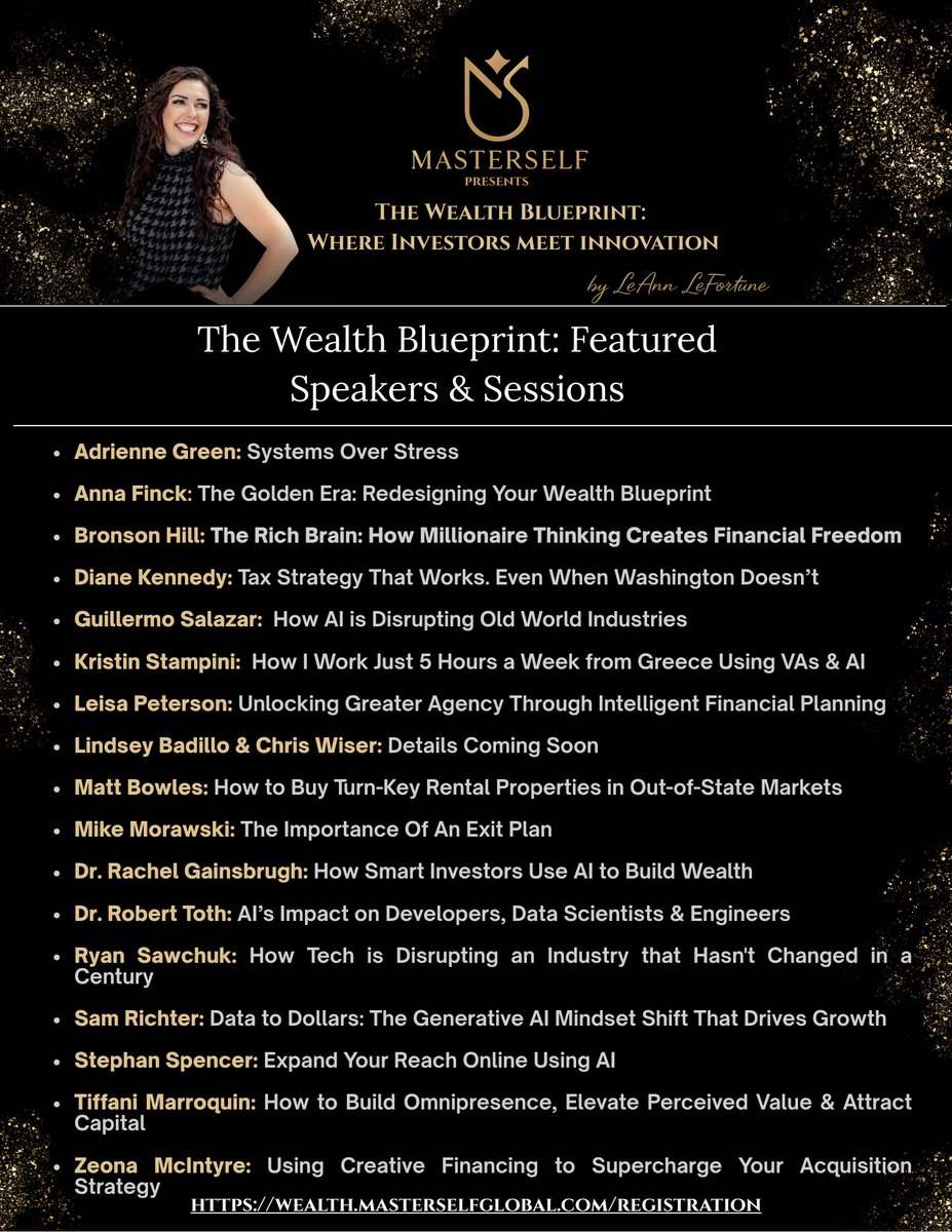 I'm part of an AI Wealth Summit starting today. I'll be speaking about the AI Mindset SHIFT® and sharing some practical ideas on how to use Generative AI to gain insight. Registration is free if you can't make it, you'll get the recordings.  wealth.masterselfglobal.com/wealthregistra…