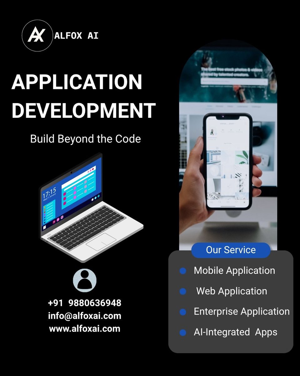 Alfox_ai's tweet image. Need a scalable, secure, and user-focused application?
Partner with AlfoX AI — where innovation meets performance.
For More Information Click 👇
docs.google.com/document/d/1fF…
#BusinessAppDevelopment
#AIApps
#SmartAppSolutions