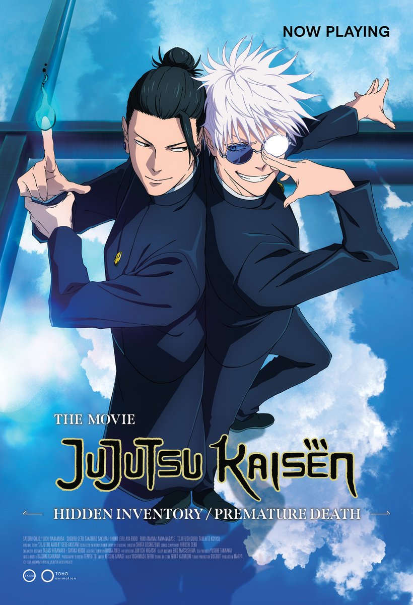 JUJUTSU KAISEN: Hidden Inventory / Premature Death – The Movie is now playing in theatres! 🌺💥

Bask in the Okinawa sunshine and relive every epic battle on the big screen July 16 &amp; 17 only.

Get tickets now: brnw.ch/21wU8j5