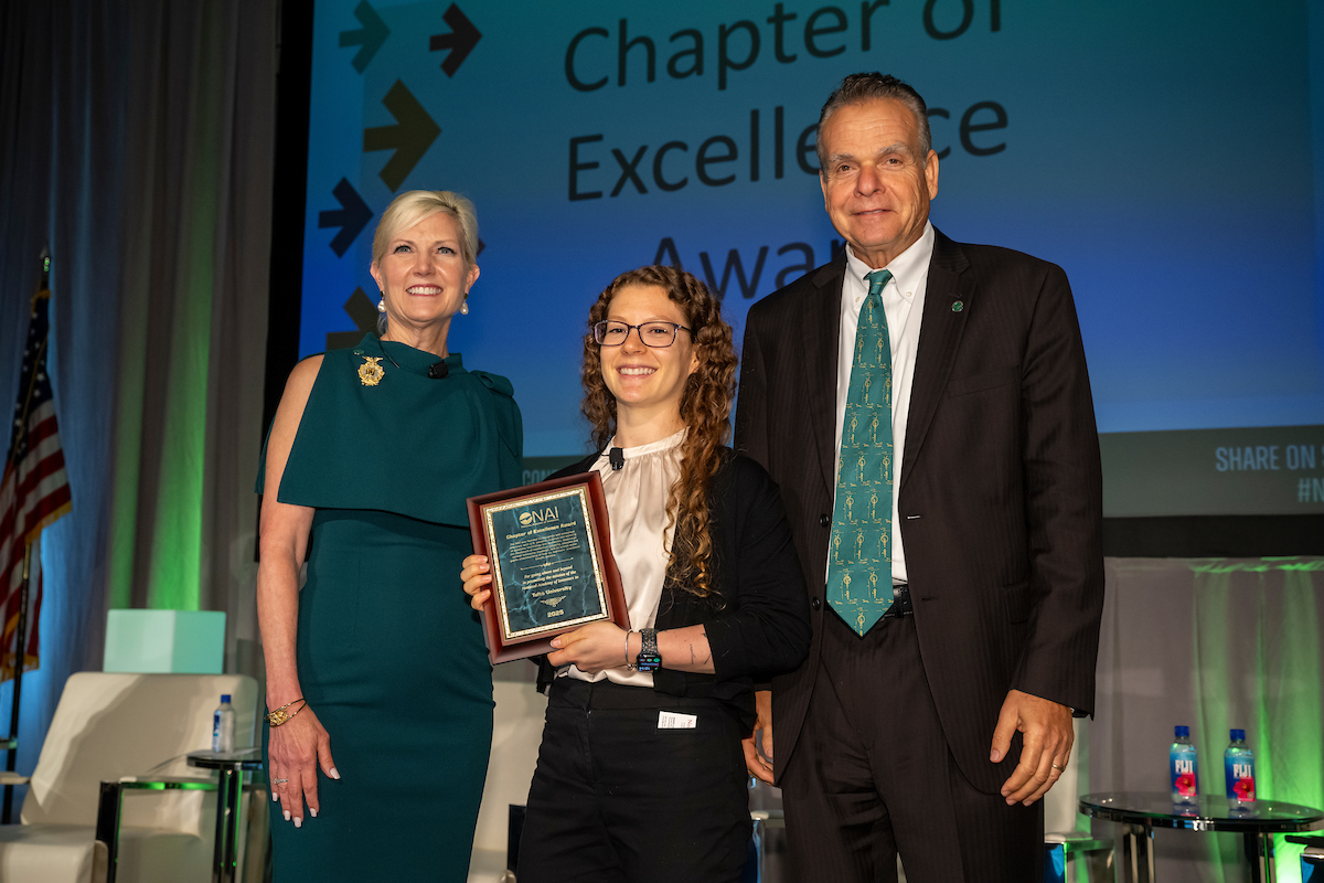 AcadofInventors's tweet image. Congratulations to #NAIMemberInstitution @TuftsUniversity, the recipient of the 2025 NAI Chapter of Excellence Award! The NAI Chapter of Excellence Award was established to honor exceptional NAI Chapters for their outstanding contributions to fostering innovation and the spirit…
