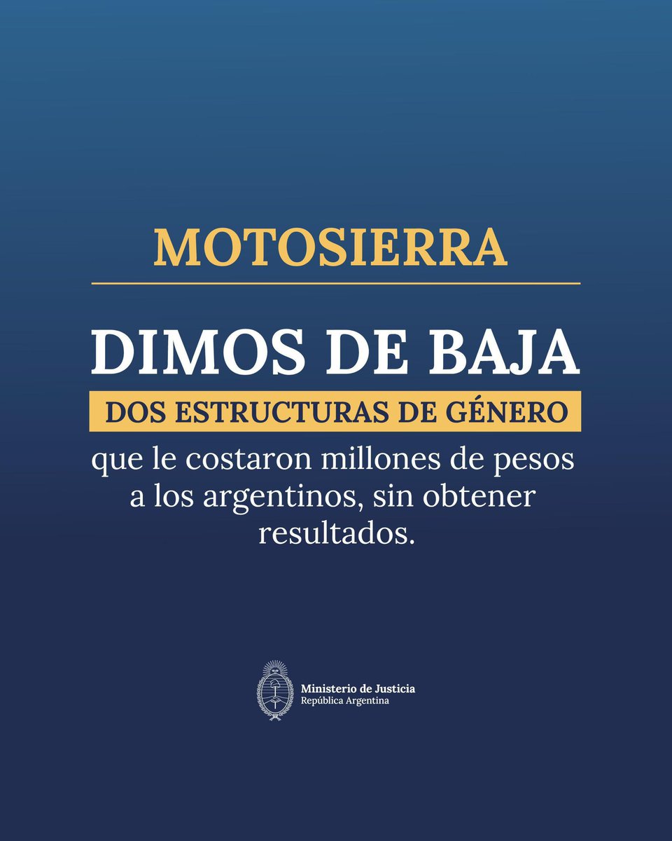 MinJusticia_Ar's tweet image. Terminamos de eliminar el Registro Nacional de Organizaciones Sociales que Abordan Temáticas de Género y Diversidad y el programa “Acercar Derechos”, dos estructuras que no produjeron ninguna mejora real para la población.
Durante la gestión anterior se destinaron millones de…