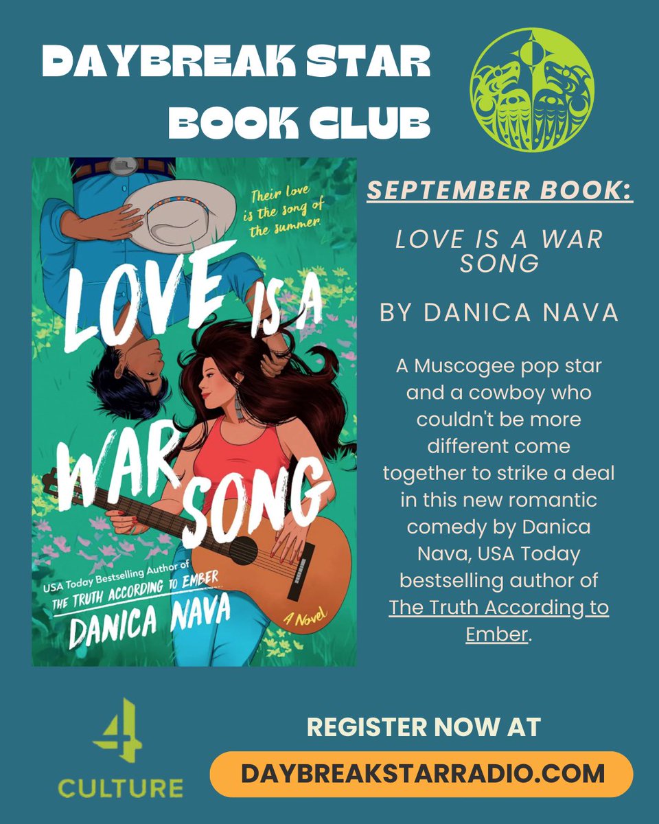 DaybreakRadio's tweet image. ⭐ Announcing our next book for the Daybreak Star Radio Book Club! ⭐ 

📚 JOIN US monthly as we share to dive into amazing stories by Native authors together! 
For more information and registration, check out daybreakstarradio.com📚

#bookclub #nativebooks