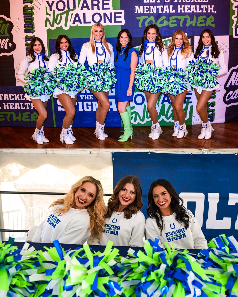 ColtsCheer's tweet image. Beyond proud of our organization for being the recipient of this year's Sports Humanitarian Team of the Year Award!
We’re honored to share in the mission of spreading mental health awareness and continue #KickingTheStigma 💙💚