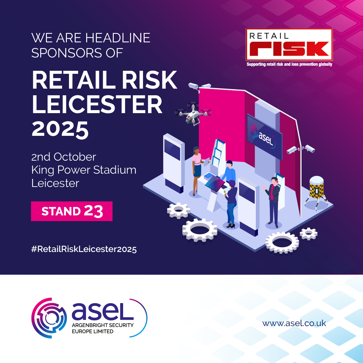 We’re proud to be exhibiting at and serving as headline sponsors of Retail Risk Leicester and the Fraud Awards 2025! Come and see us on stand 23 on 2nd October 👋

#RetailRiskLeicester #FraudAwards2025 #RetailSecurity #LossPrevention #RetailRisk #SecurityInnovation