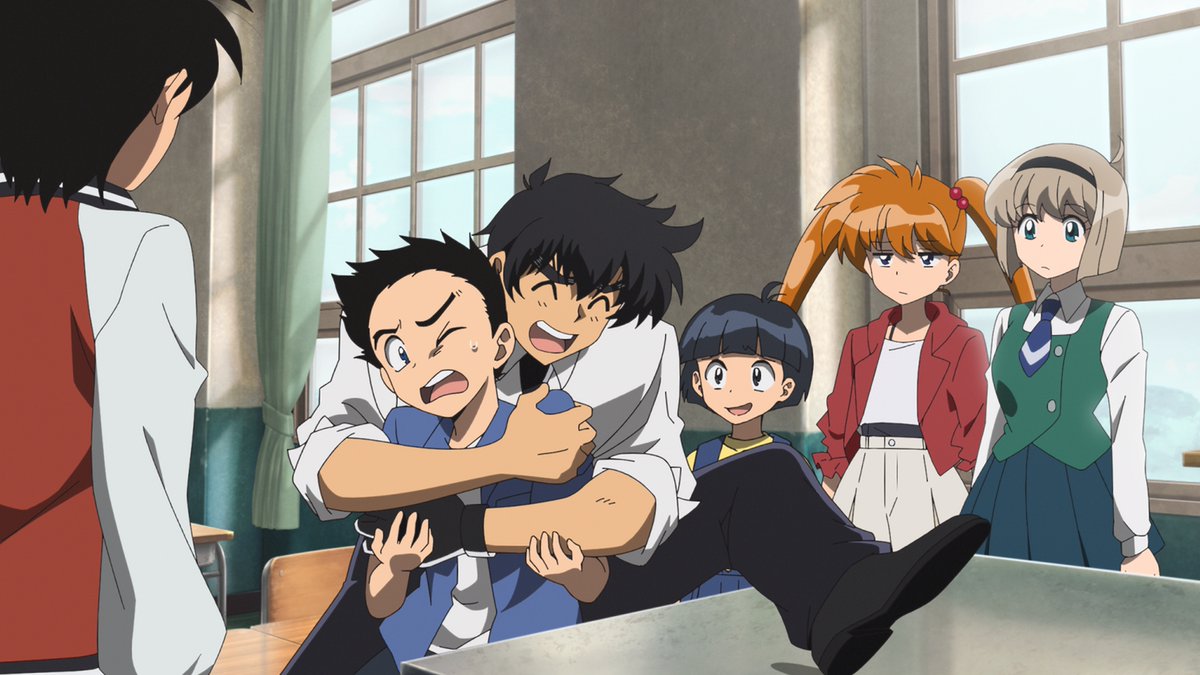 👹 本日23:45～第4話放送！👹

ぬ～べ～に抱きつかれている広☺️

📺7/16(水)よる11:45～
テレビ朝日系全国ネット“IMAnimation W”枠
※一部地域を除く
#ぬーべーアニメ #HellTeacher