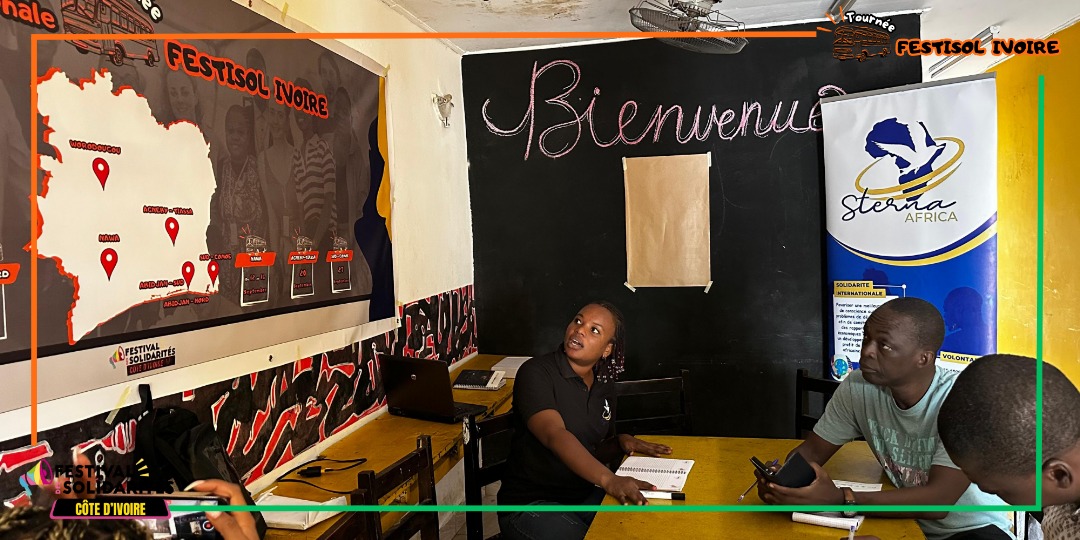 AfricaSterna's tweet image. 🚌 Tournée FESTISOL Côte d’Ivoire : étape Abidjan Nord validée !

Le samedi 12 juillet, le collectif Abidjan Nord a accueilli l’équipe de coordination pour une nouvelle escale des rencontres FESTISOL 2025.

La tournée continue….

#Festisol #FestisolAfrique #CRID #SternaAfrica