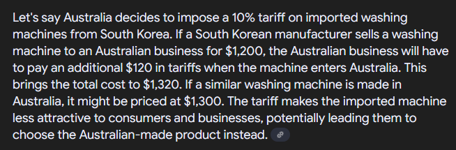 paikokgitu's tweet photo. @noturloverzz yang saya tahu cara kerja tariff kaya gitu, ini coba mastiin lagi tanya lagi di Gemini, ganti Aus jadi US, South Korea jadi Indo https://t.co/UjiojRhzWP